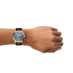 Fossil Neutra Round Blue Dial Watch FS6162