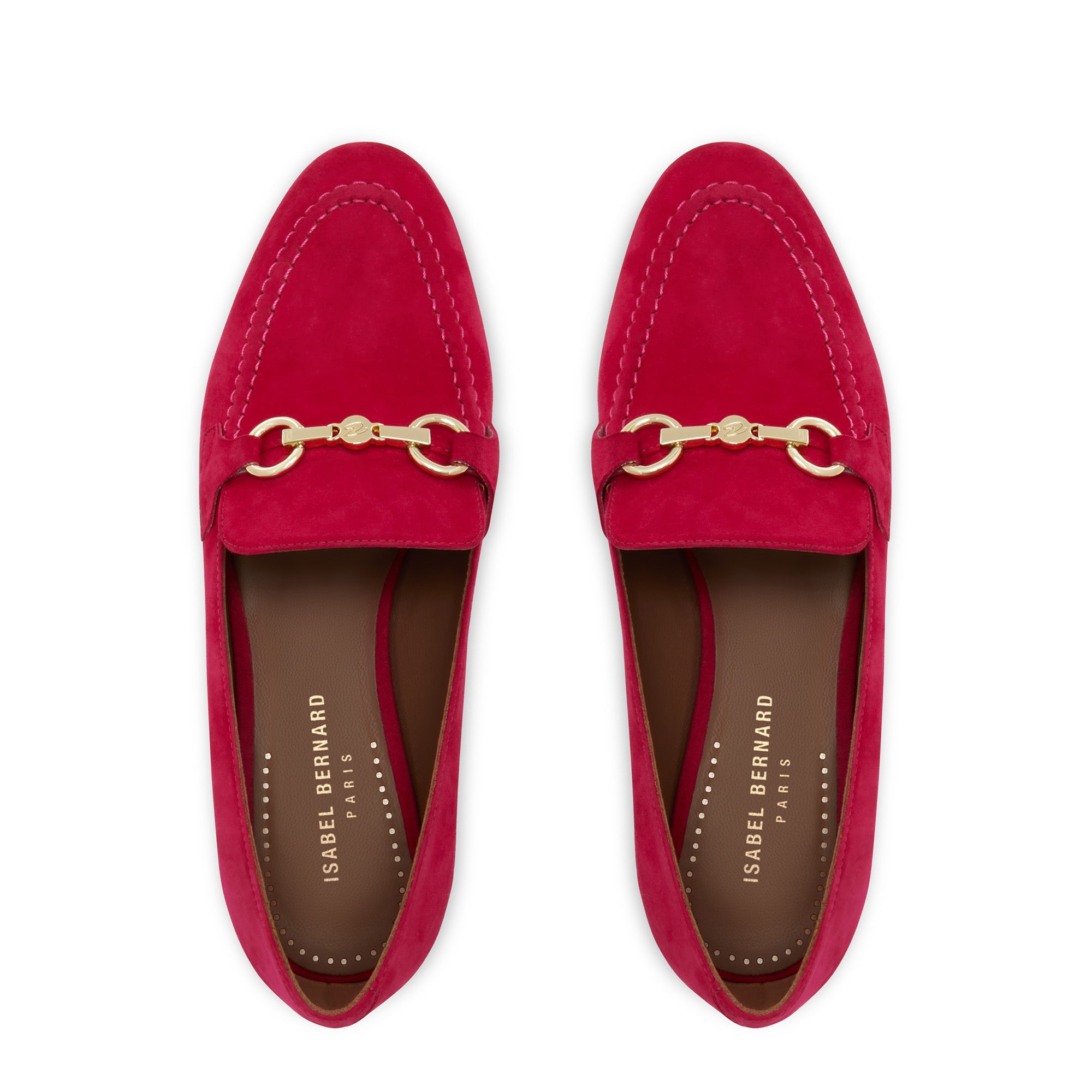 Isabel Bernard Vendôme Fleur Fuchsia Suède Loafers IB51100-155-36