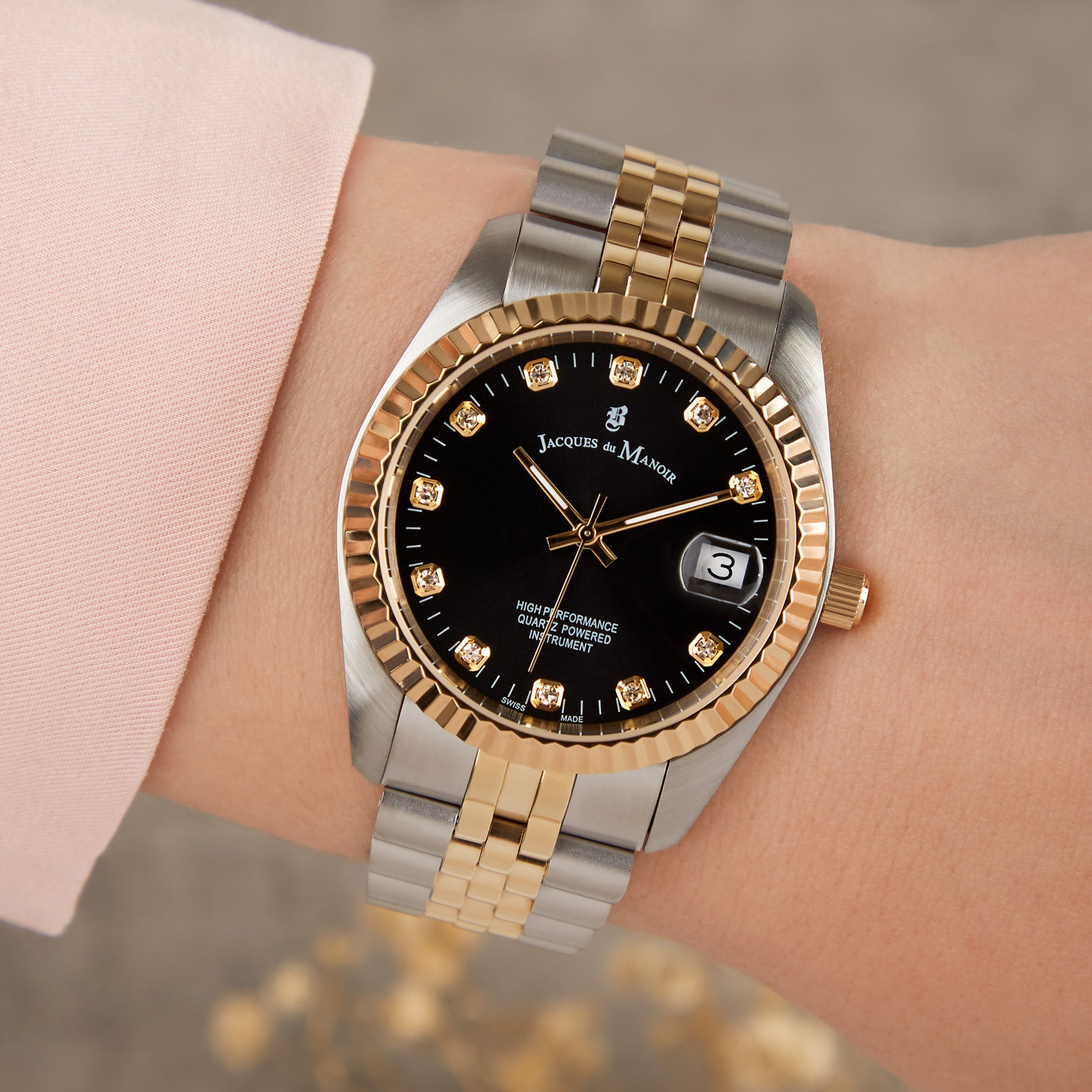 Jacques du Manoir Inspiration Gold Watch NRO.19