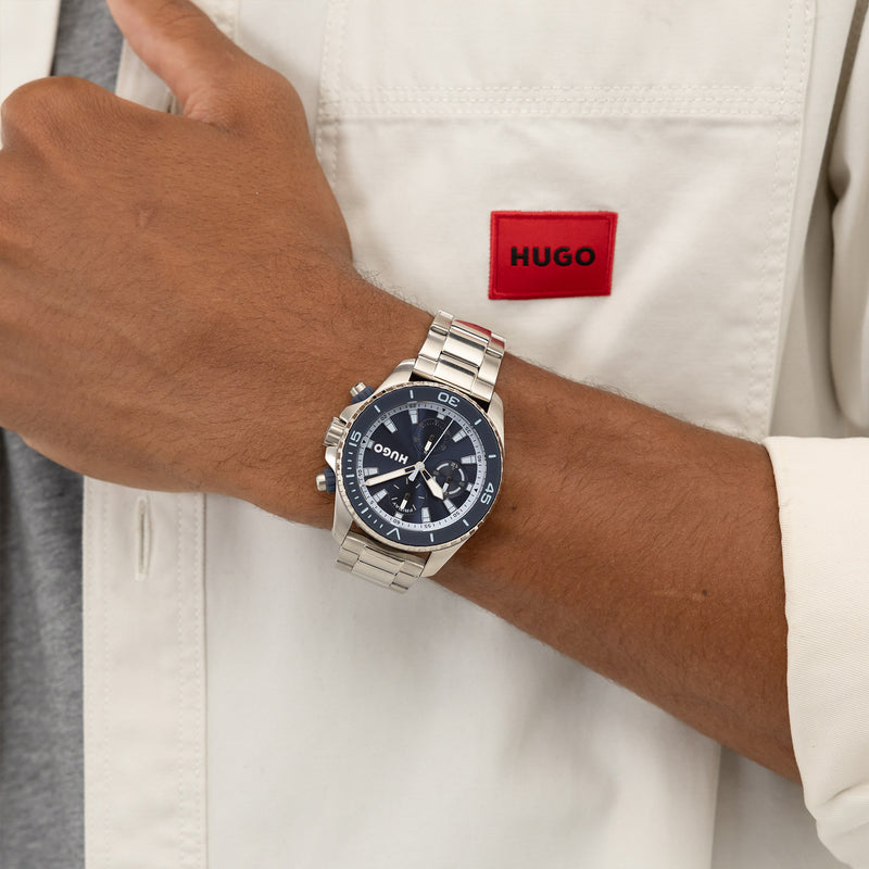 Hugo Boss #DIVE Montre Homme En Argent HU1530429-zoom-