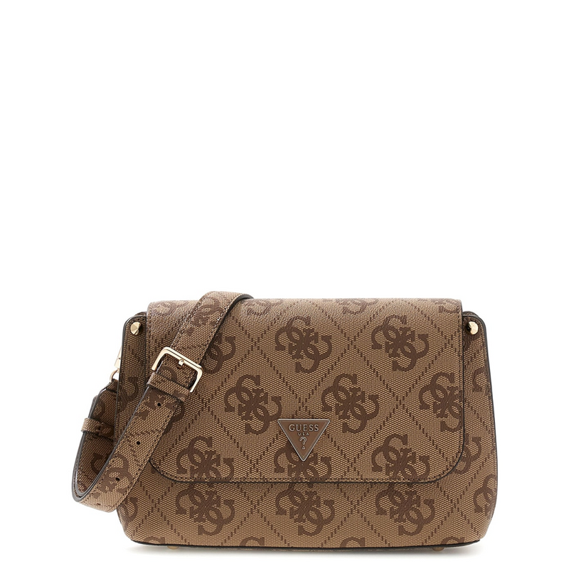 Guess Meridian II Latte Logo Flap Crossbody HWOS69-74200-LTL-zoom-