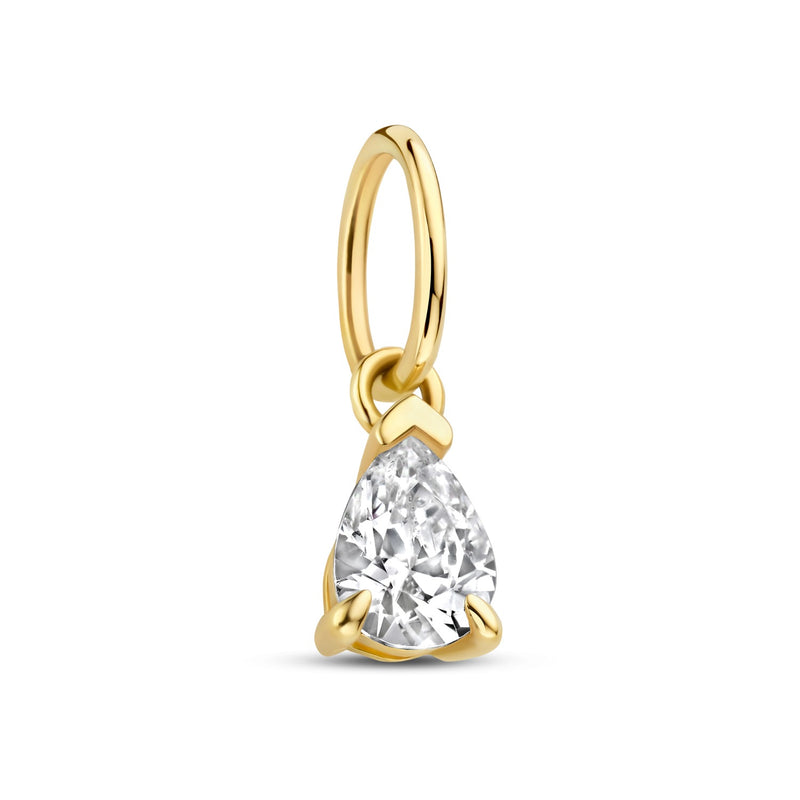 Isabel Bernard Le Marais Zircon Goutte Pendentif Or 14 Carats IB350062-zoom-