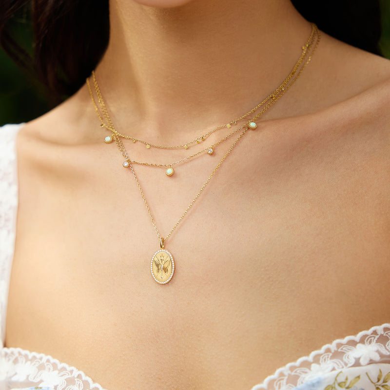 Ania Haie Sunny Sparkler Collier De Station D'Opale De Kyoto De Couleur Or AH-N064-03G-zoom-