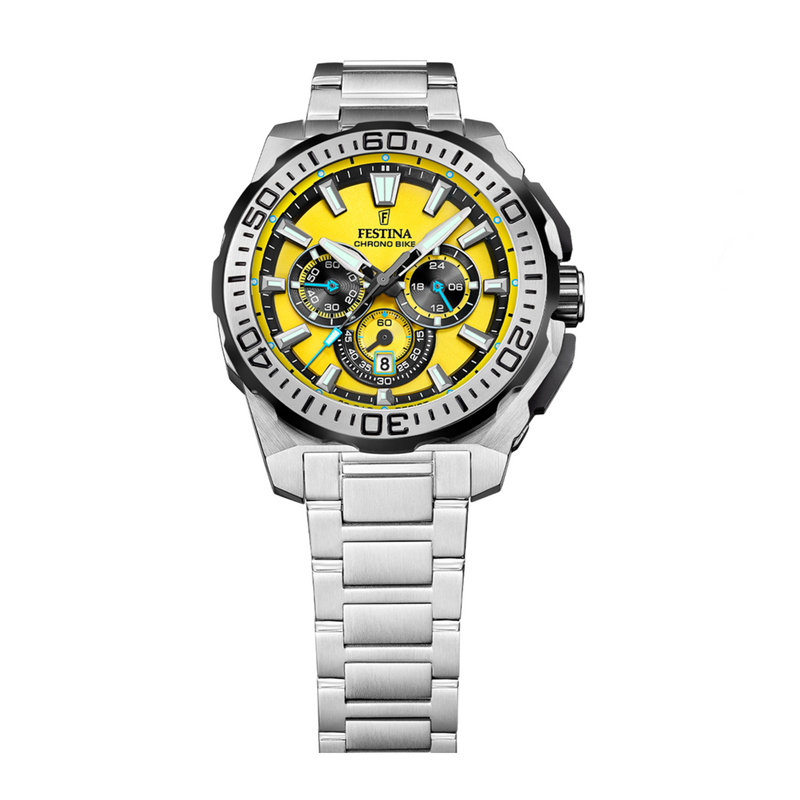 Festina Chrono Bike Montre Pour Homme Jaune F20724/4-zoom-