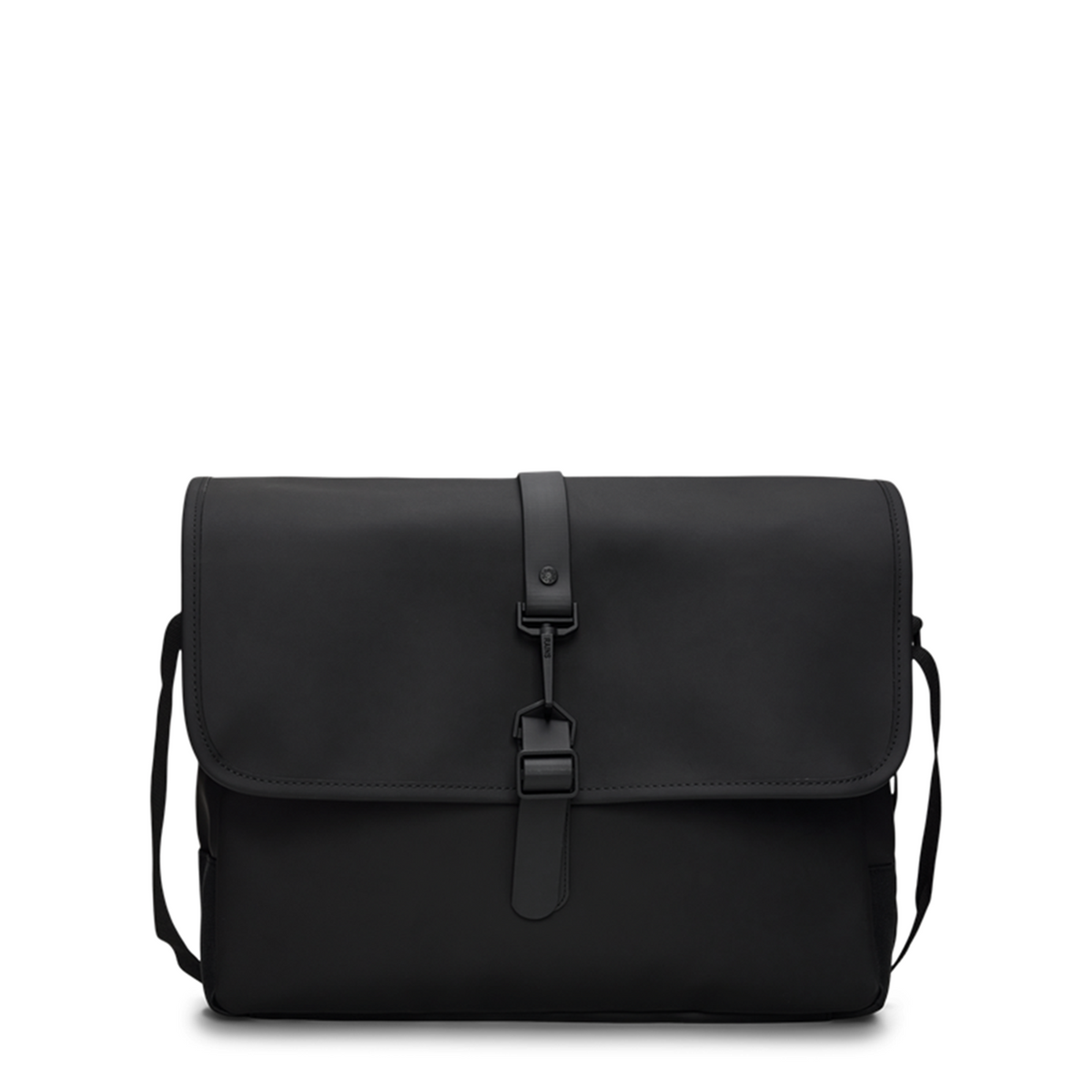 Rains Black Messenger Bag R14580-01