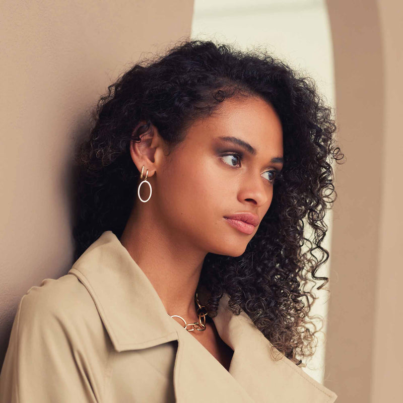 Isabel Bernard Aidee Femmes Pendentifs d'oreille Or 14 carats IB360236-zoom-