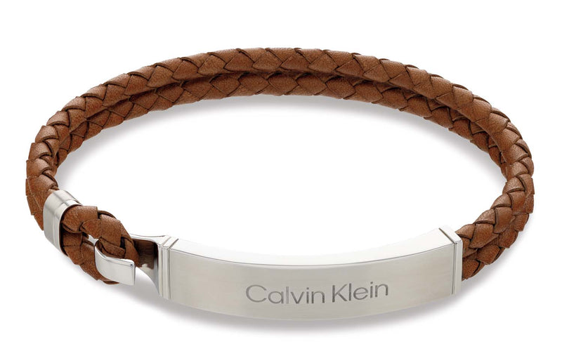 Calvin Klein Leather Bracelet 2002-CJ35000405-zoom-