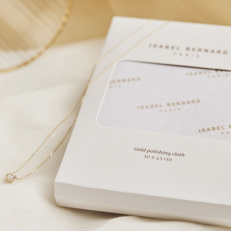 Isabel Bernard Cadeau d'Isabel Chiffon de Polissage de Bijoux en Or IB-Cloth-Gold-zoom-