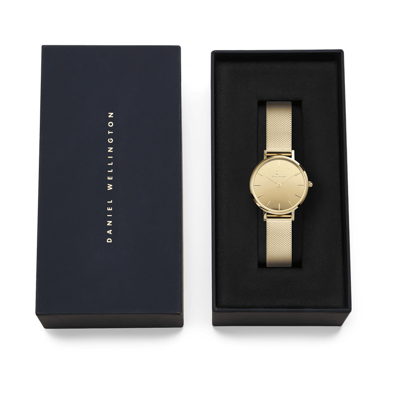 Daniel Wellington Petite&Quadro Mini Reflection Montre Femme Dorée DW00100797-zoom-