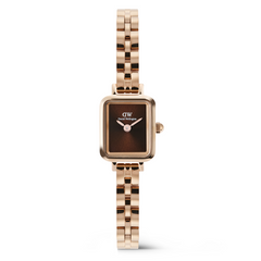 Daniel Wellington Petite & Quadro Mini Arch Amber Brown Women's Watch DW00100849