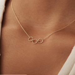 Isabel Bernard Cadeau d'Isabel 14 karat gold necklace and earrings gift set with rings IB90180