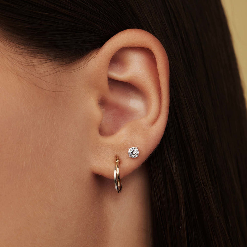 Isabel Bernard Saint Germain Boucles d'oreilles Or blanc 14 carats IB360205-zoom-