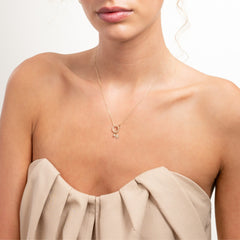 Isabel Bernard Le Marais Round Zirconia 14 karat gold charm IB350060