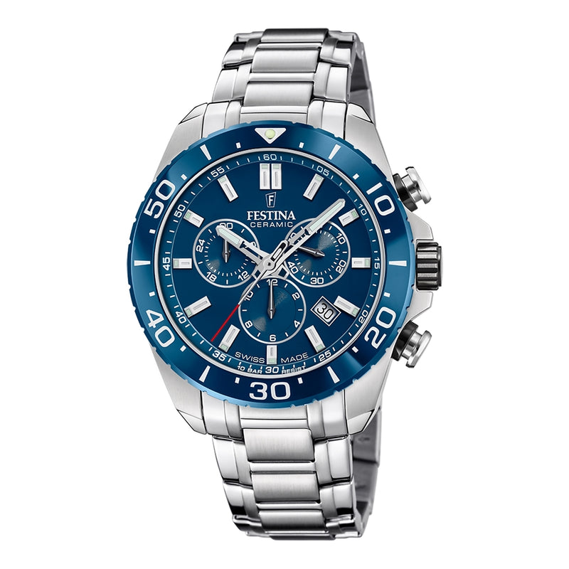 Festina Chrono Hommes Montre Argent F20042/2-zoom-