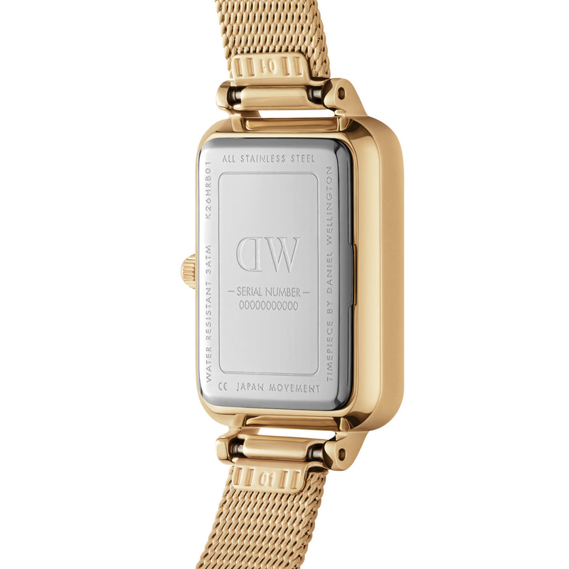 Daniel Wellington Quadro Gold Femmes Montre DW00100556-zoom-
