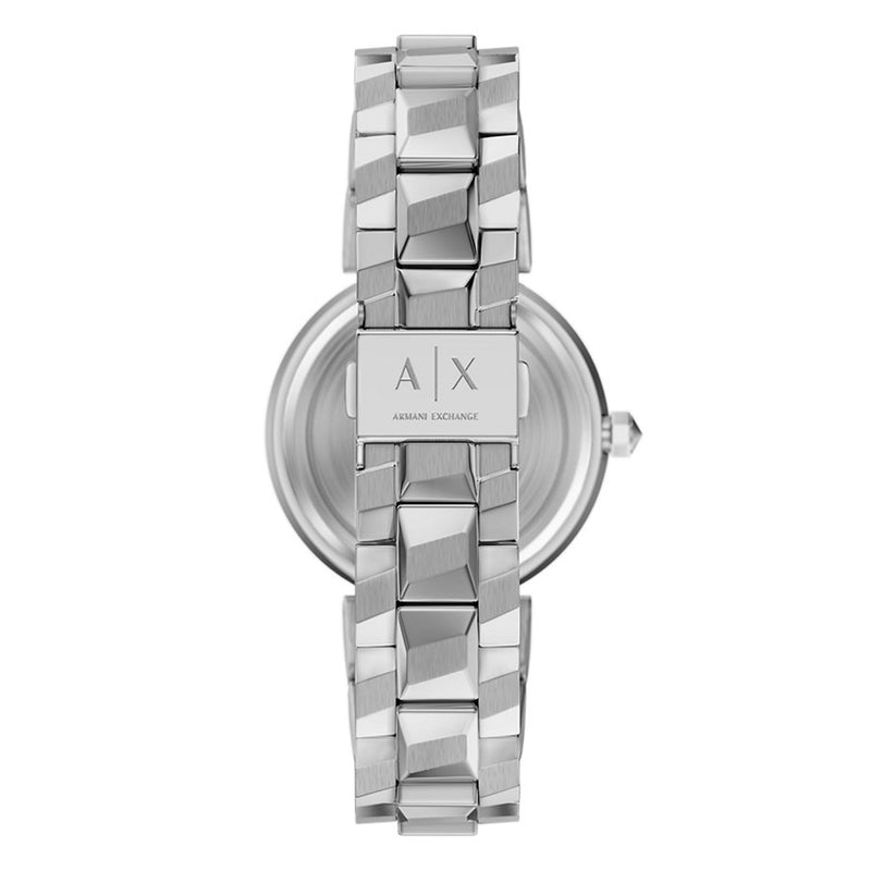 Armani Exchange Audora Round Silver Dial Watch AX4405-zoom-