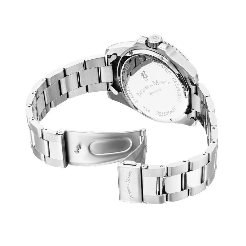 Jacques du Manoir Pro Scuba Hommes Montre Argent JWG02702-zoom-