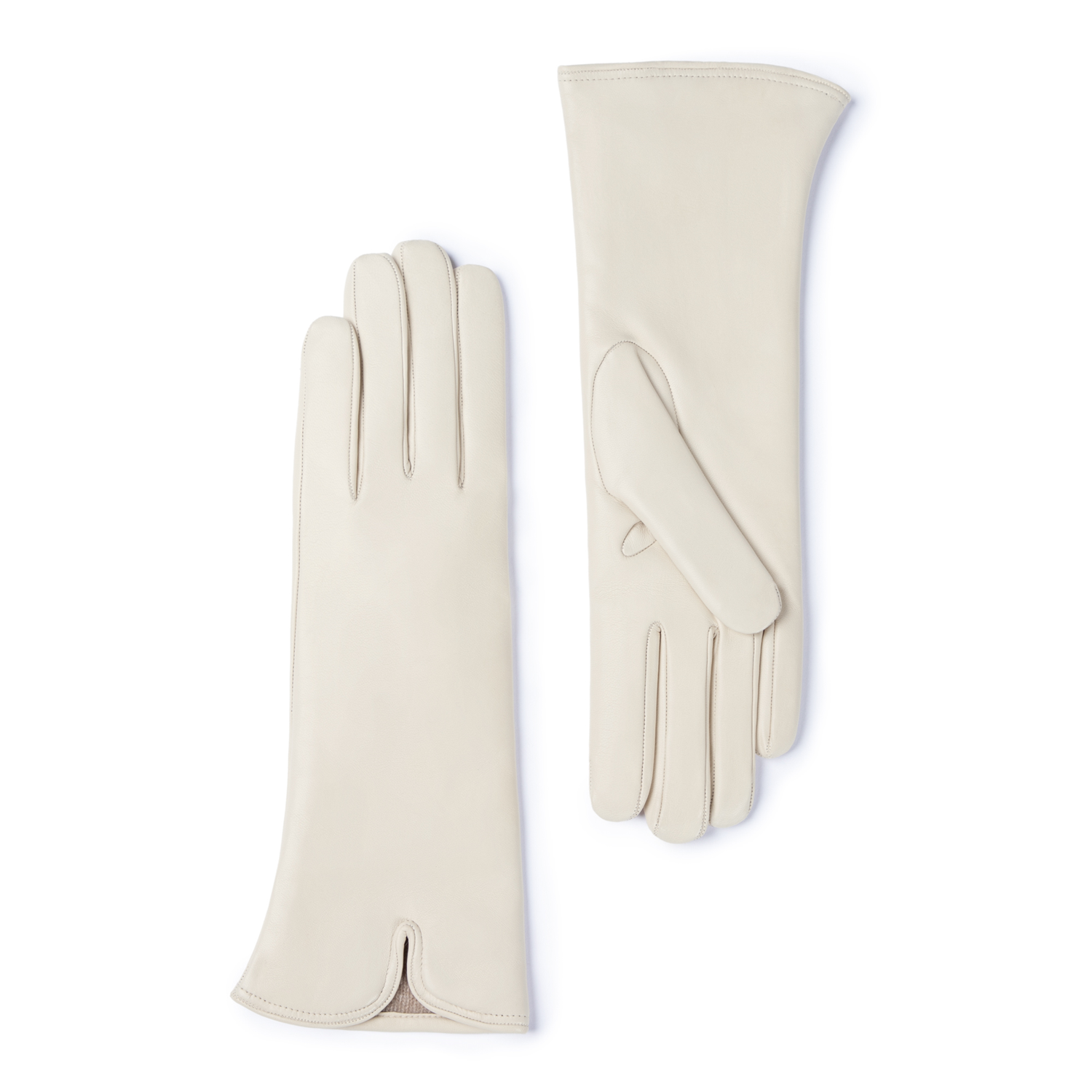 Isabel Bernard Honoré Sylvie cream goatskin leather gloves IB67004-372-7