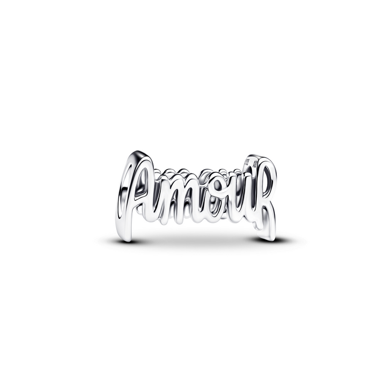 Pandora Moments 925 Sterling Silver Amour Text Charm 794426C00-zoom-
