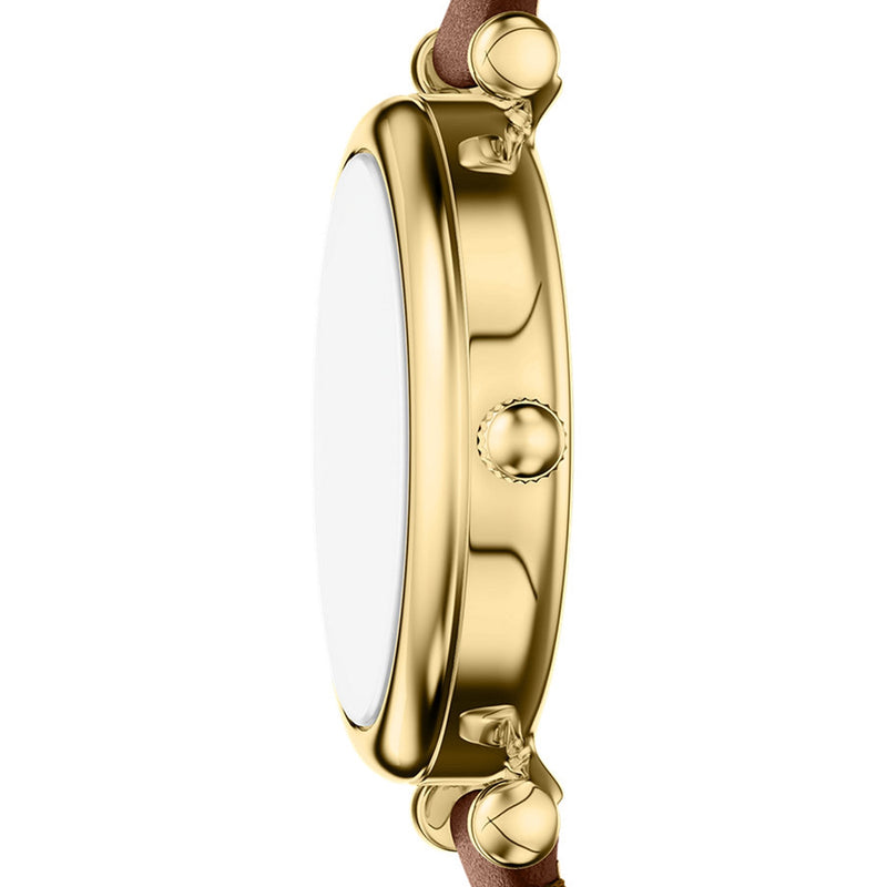 Fossil Carlie Round White Dial Watch ES5464-zoom-