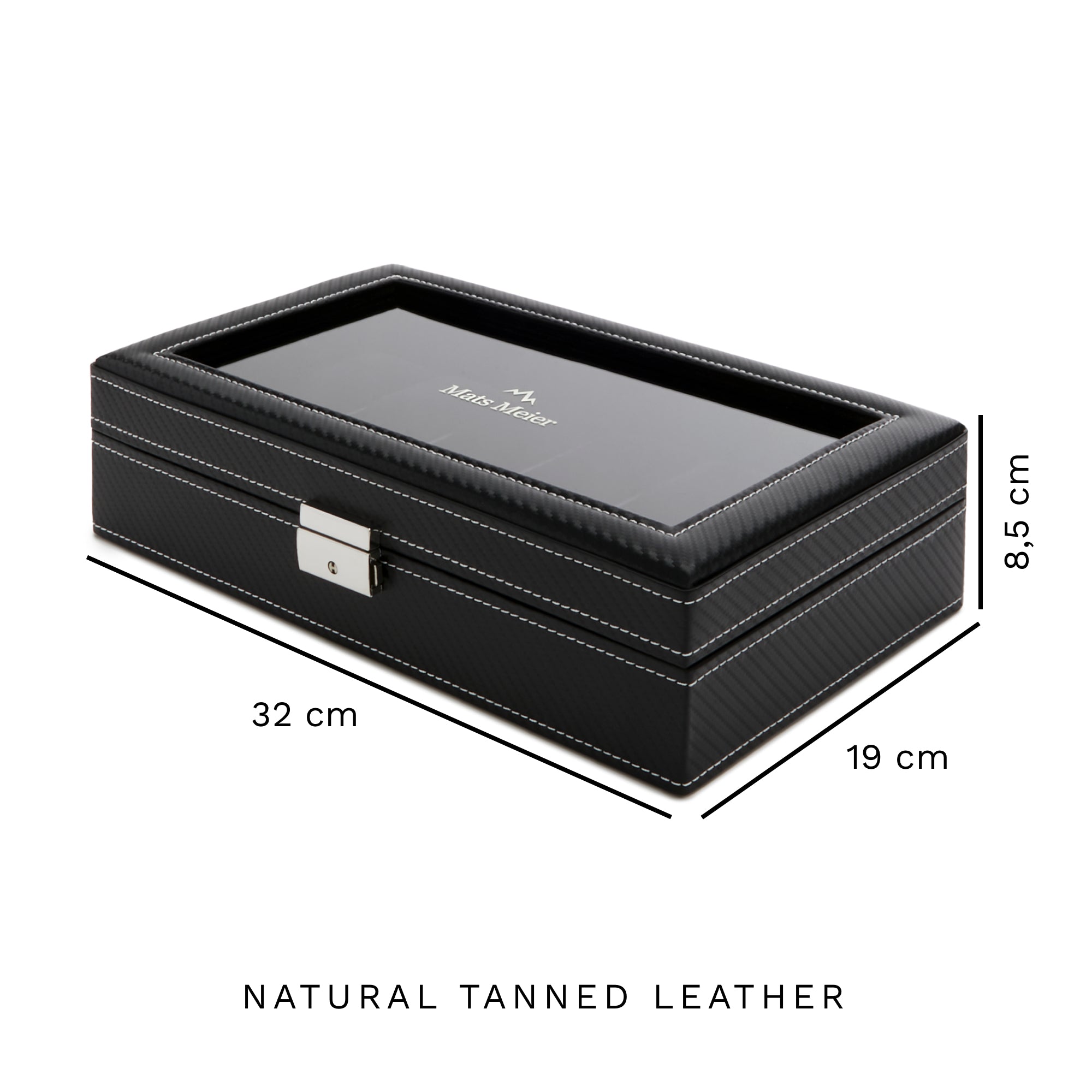 Mats Meier Mont Fort Black Watchbox voor 12 Watchs