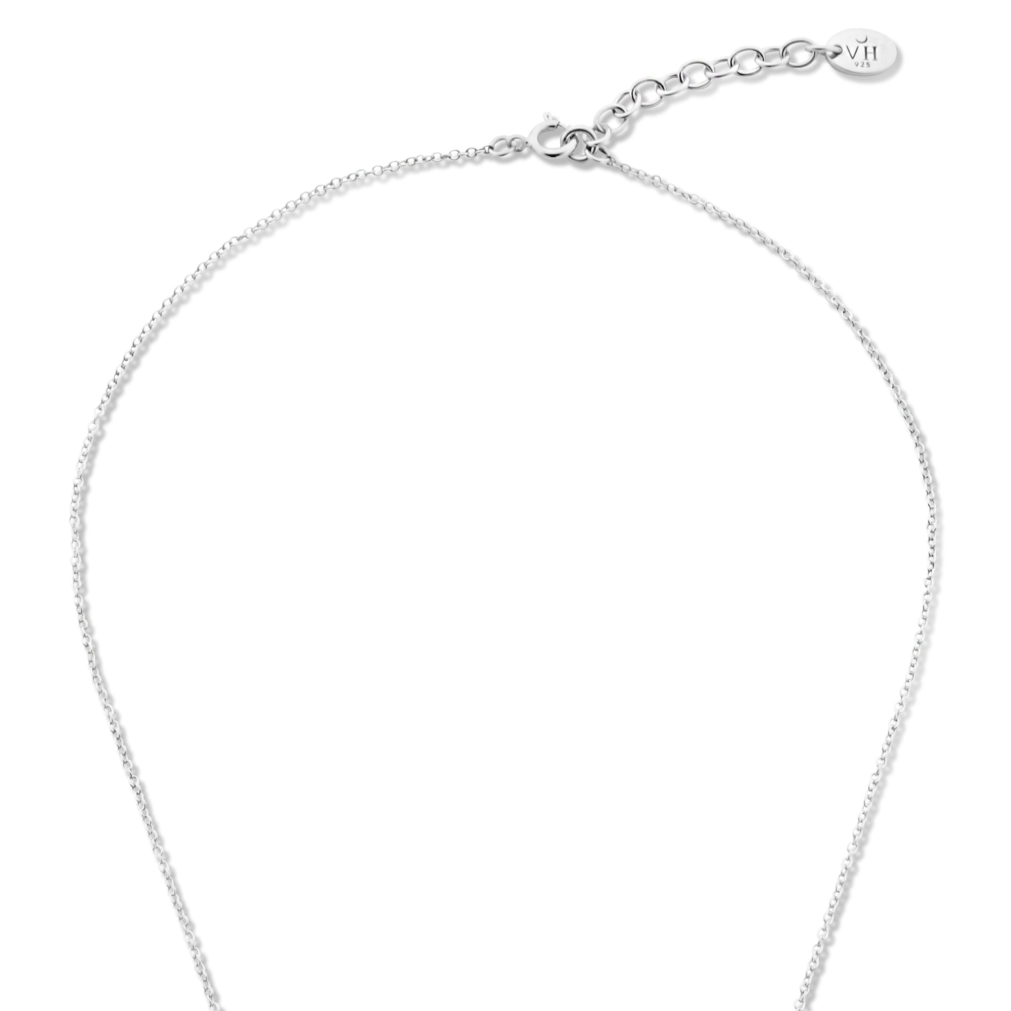 Violet Hamden Venus 925 Sterling Silver Necklace with Birthflower VH340026-OCT