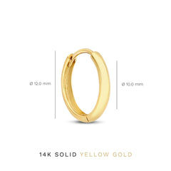 Isabel Bernard Rivoli Morgane 14 Carat Golden Hoop Earrings IB360144