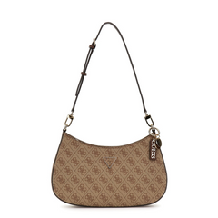Guess Noelle Brown Top Zip Shoulder Bag HWBG96-72180-LGW