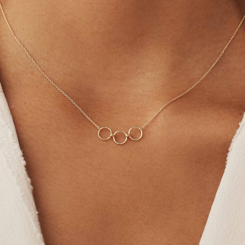 Isabel Bernard Cadeau d'Isabel Coffret cadeau collier et boucles d'oreilles en or 14 carats avec bagues IB90180-zoom-