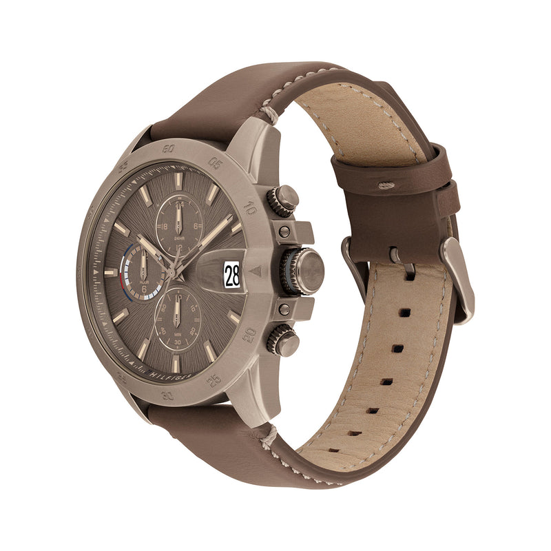 Tommy Hilfiger Jameson Montre Pour Homme Marron TH1792196-zoom-