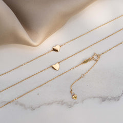 Isabel Bernard Cadeau d'Isabel 14 Carat Golden Necklace and Bracelet giftset IB90062