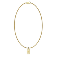 Guess 4G Frontiers Gold-coloured Necklace With Crystal JUMN06030JWYGT-U