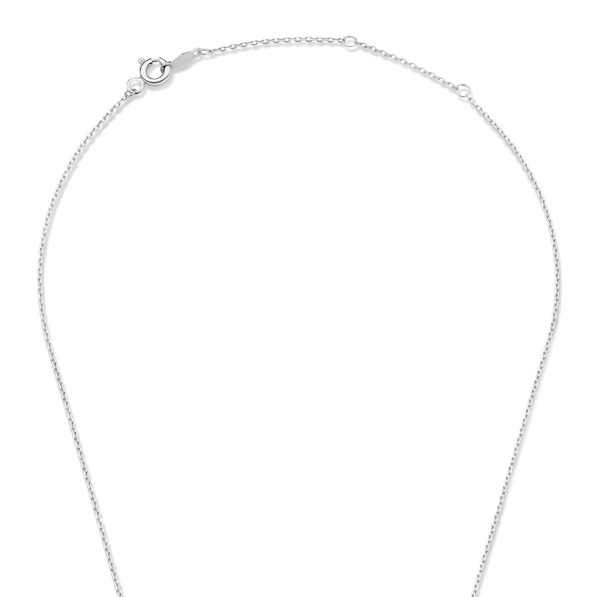 Isabel Bernard Saint Germain Chloé 14 Carat Whitegold Initial Necklace IB340061-A
