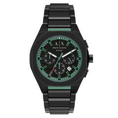 Armani Exchange Sync Round Black Dial Watch AX4294