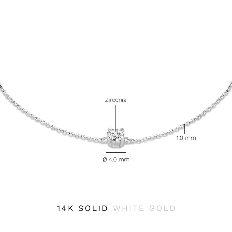 Isabel Bernard Saint Germain Bracelet Or blanc 14 carats IB320105-zoom-