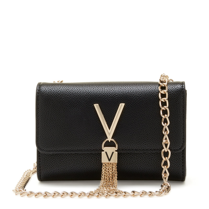 Valentino Bags Divina Sac Besace Noir VBS1R403GNERO/GOLD-zoom-