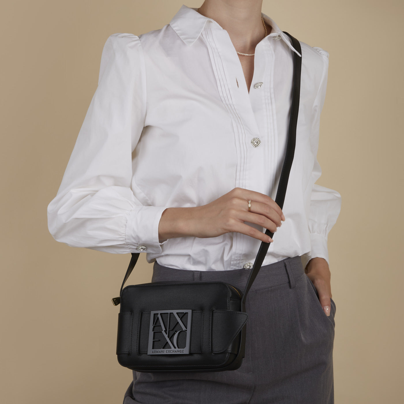 Armani Exchange Black Crossbody Bag 942699-0A874-00020