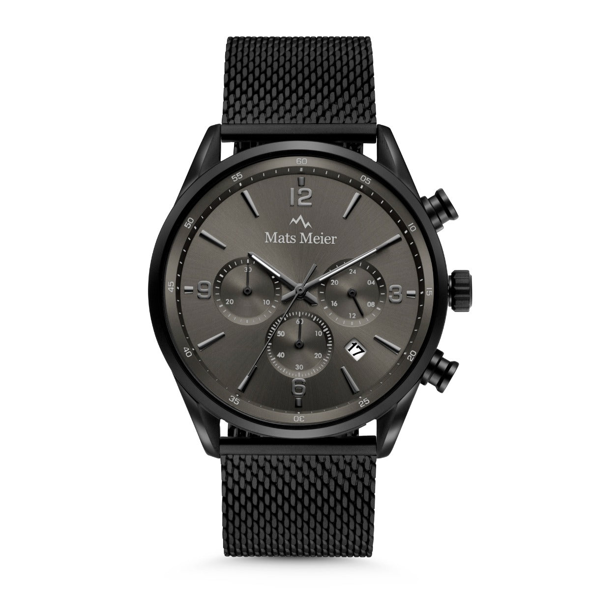 Mats Meier Grand Cornier Chronograph Men's Watch Matte Black Colored MM00137