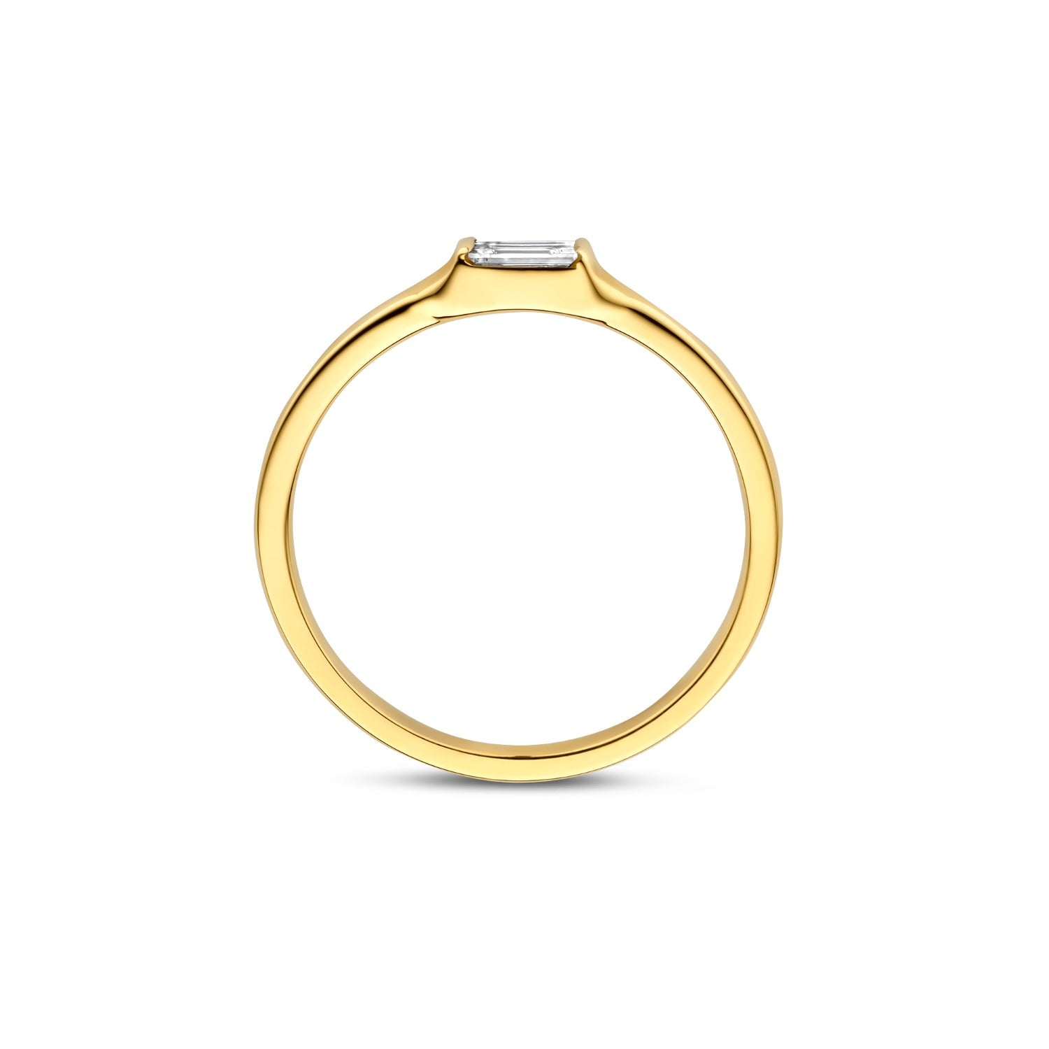 Isabel Bernard De la Paix Lucia 14 karat gold ring with diamond 0.08 carat IBD330045-50
