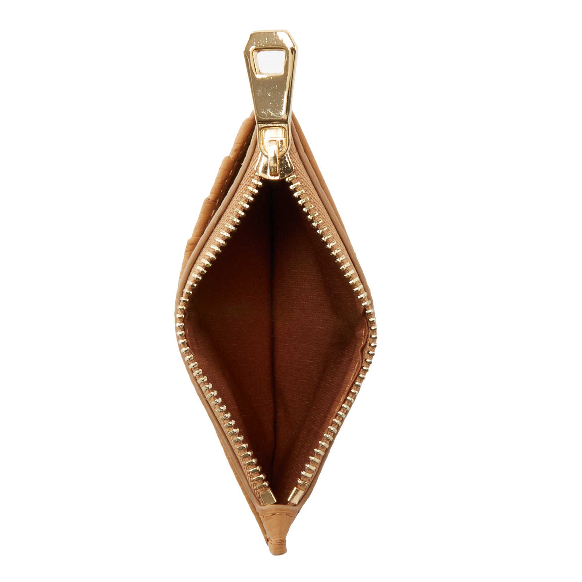 Isabel Bernard Honoré Aveline camel Leather Card Holder made of Calfskin IB27020