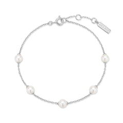 Ania Haie Miss Dainty 925 Sterling Silver Pearl Bracelet AH-B065-01H