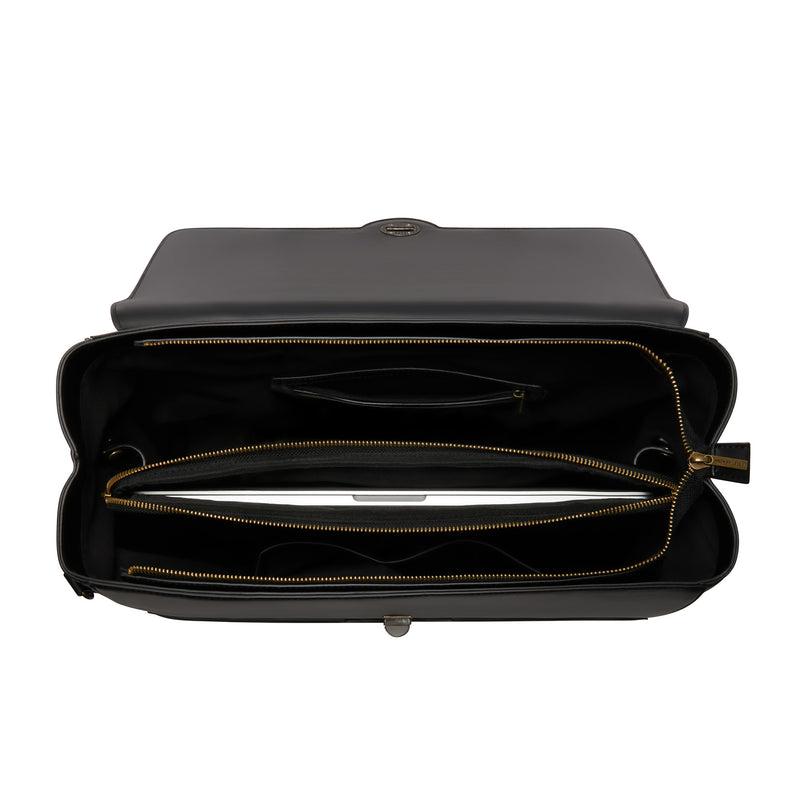 Violet Hamden Essential Bag Sac à Main Noir avec Compartiment pour Ordinateur Portable 16,4 pouces VH21005-zoom-