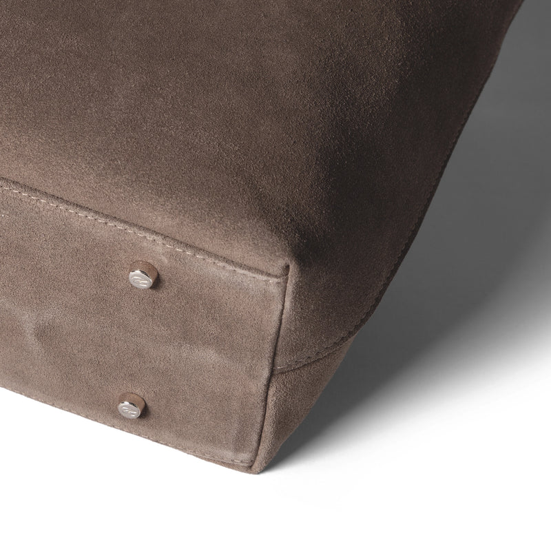 Isabel Bernard Honoré Elin Taupe Sac À Épaule En Daim IB25111-178-zoom-