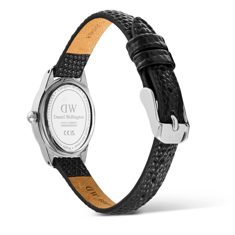 Daniel Wellington Ophelia Mini Black Lizard Argent Montre Femme DW00100887-zoom-