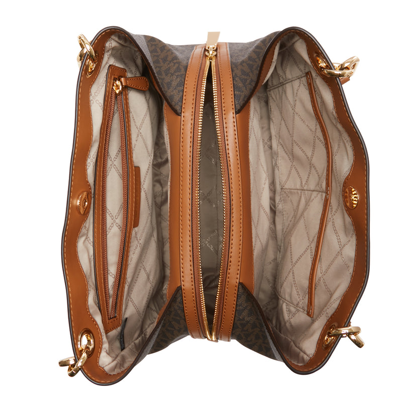 Michael Kors Kensington Sac à Bandoulière Marron 30F3G8KT7B-252-zoom-