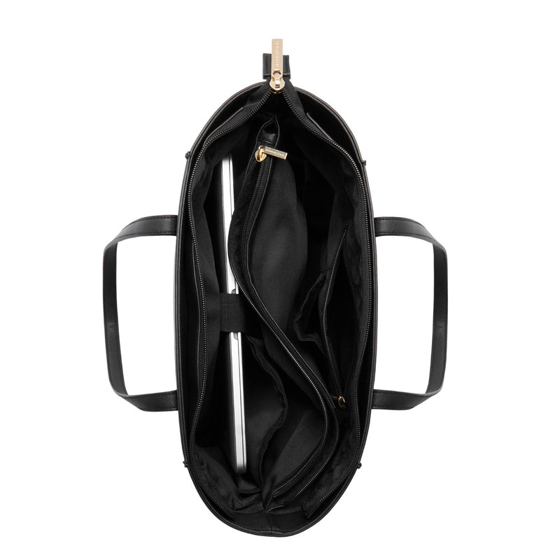 Violet Hamden Essential Bag Sac Shopper Noir avec Compartiment pour Ordinateur Portable 13 pouces VH25035-801-zoom-