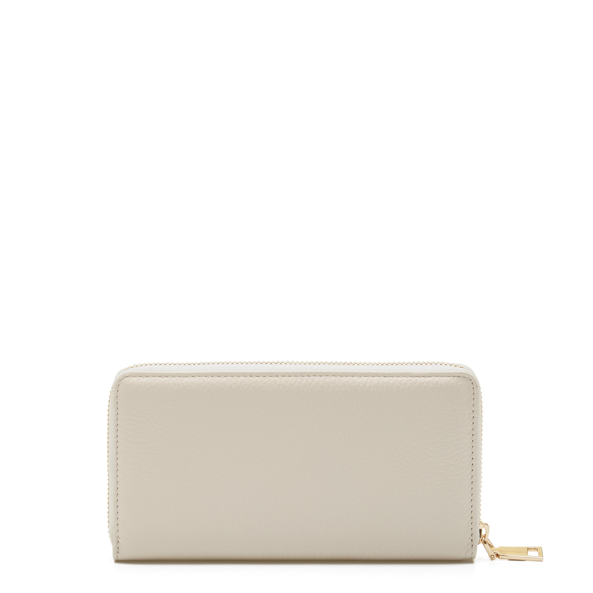 Isabel Bernard Honoré Léa Beige Calfskin Zip Wallet IB23012