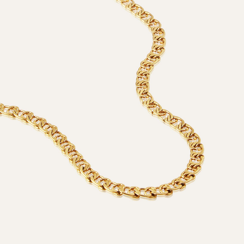 Mockberg Gold Plated Infinity Necklace MB0179-zoom-