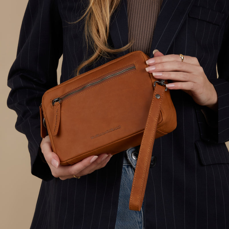 The Chesterfield Brand Tustin Femmes/Sac Besace Cognac C48.122231-zoom-