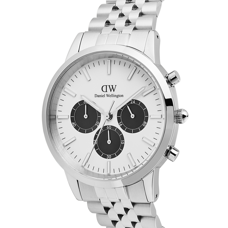 Daniel Wellington Iconic Chronograph White Men's Watch DW00100872-zoom-